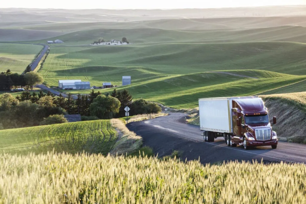 A truck on the road
